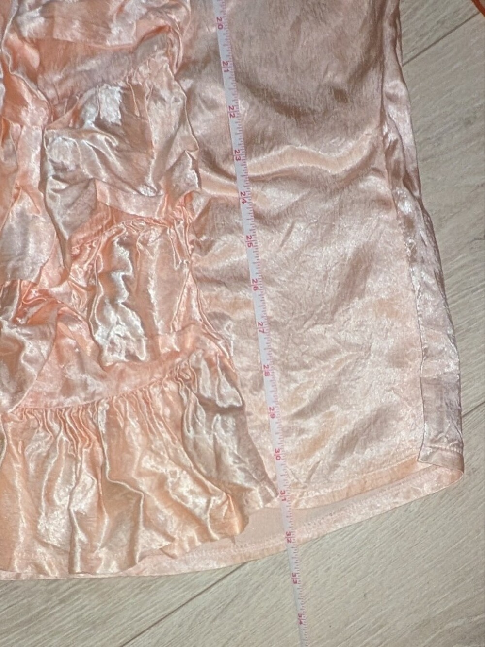 Satin Ruffle Back Skirt - Picture 5 of 5